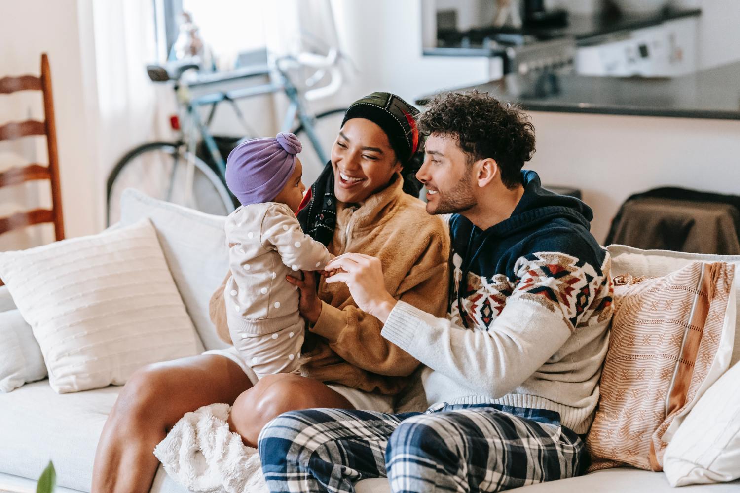 Family with baby after learning about annexed meaning in a Will.